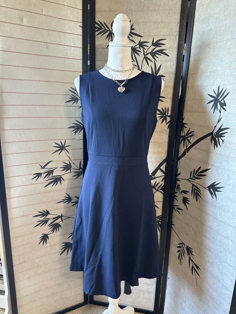 Allegra K Navy A-Line Dress Size M